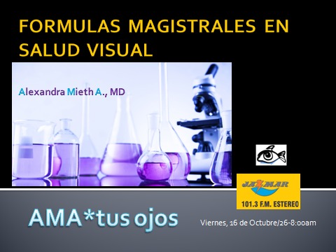  Alexandra Mieth en Ama tus Ojos y las Formulas Magistrales.